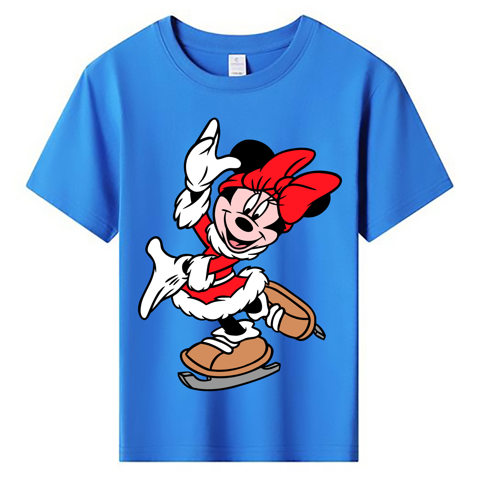ミッキーマウス Mickey Mouse 綿100％キッズTシャツ（フロントプリント）